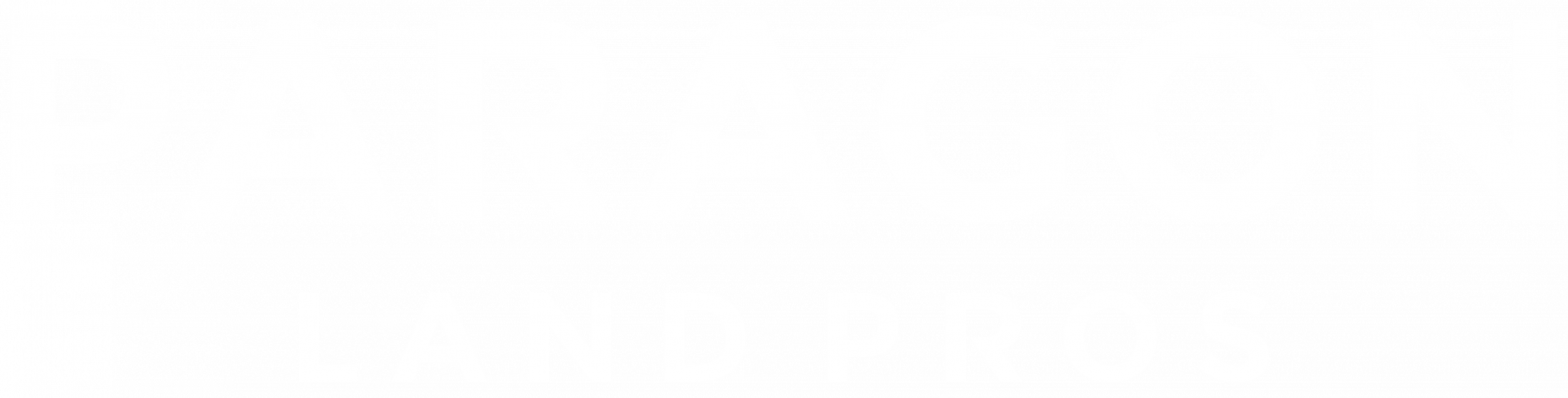 Paragon Land Pros logo, white text on black background
