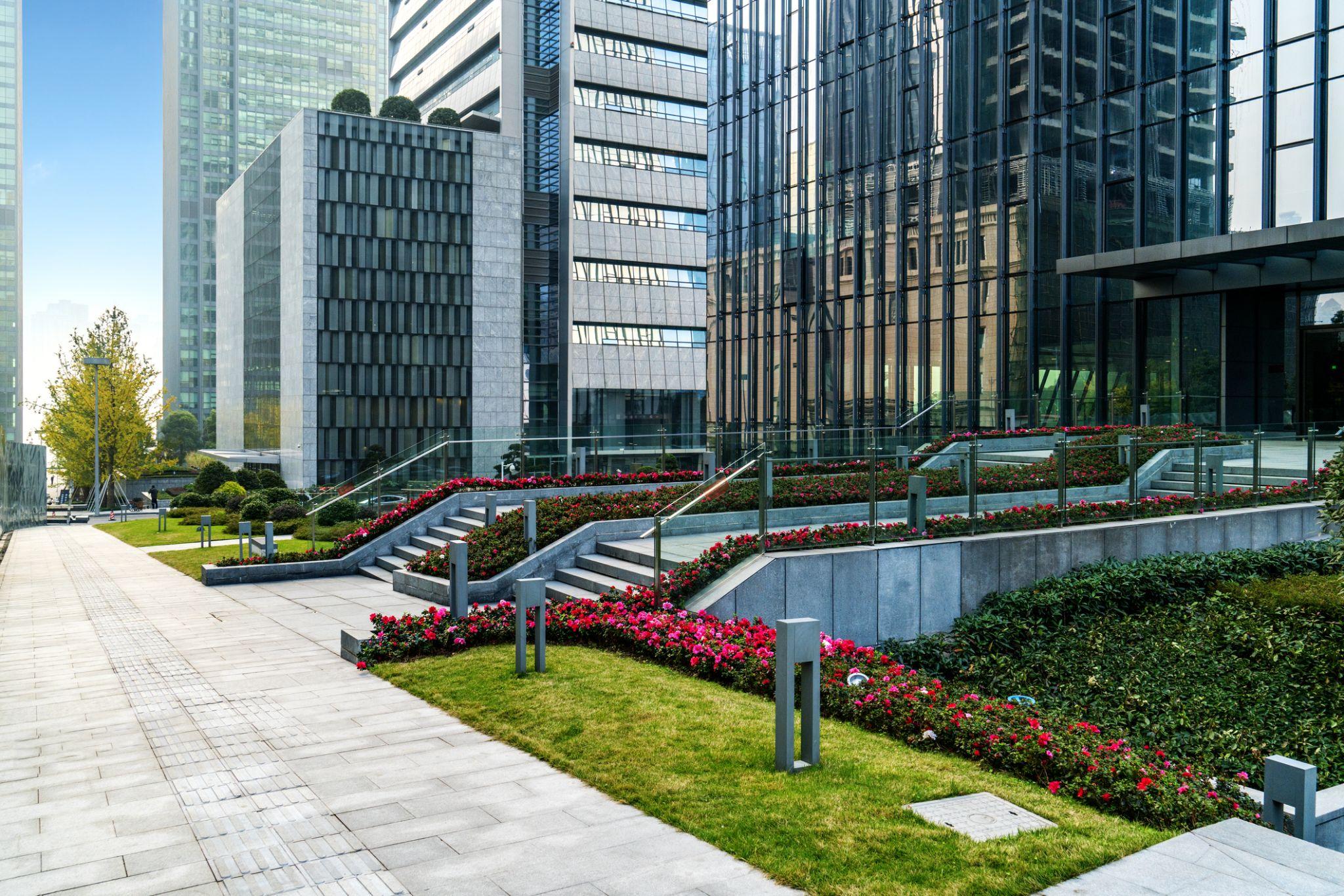 City commercial buildings