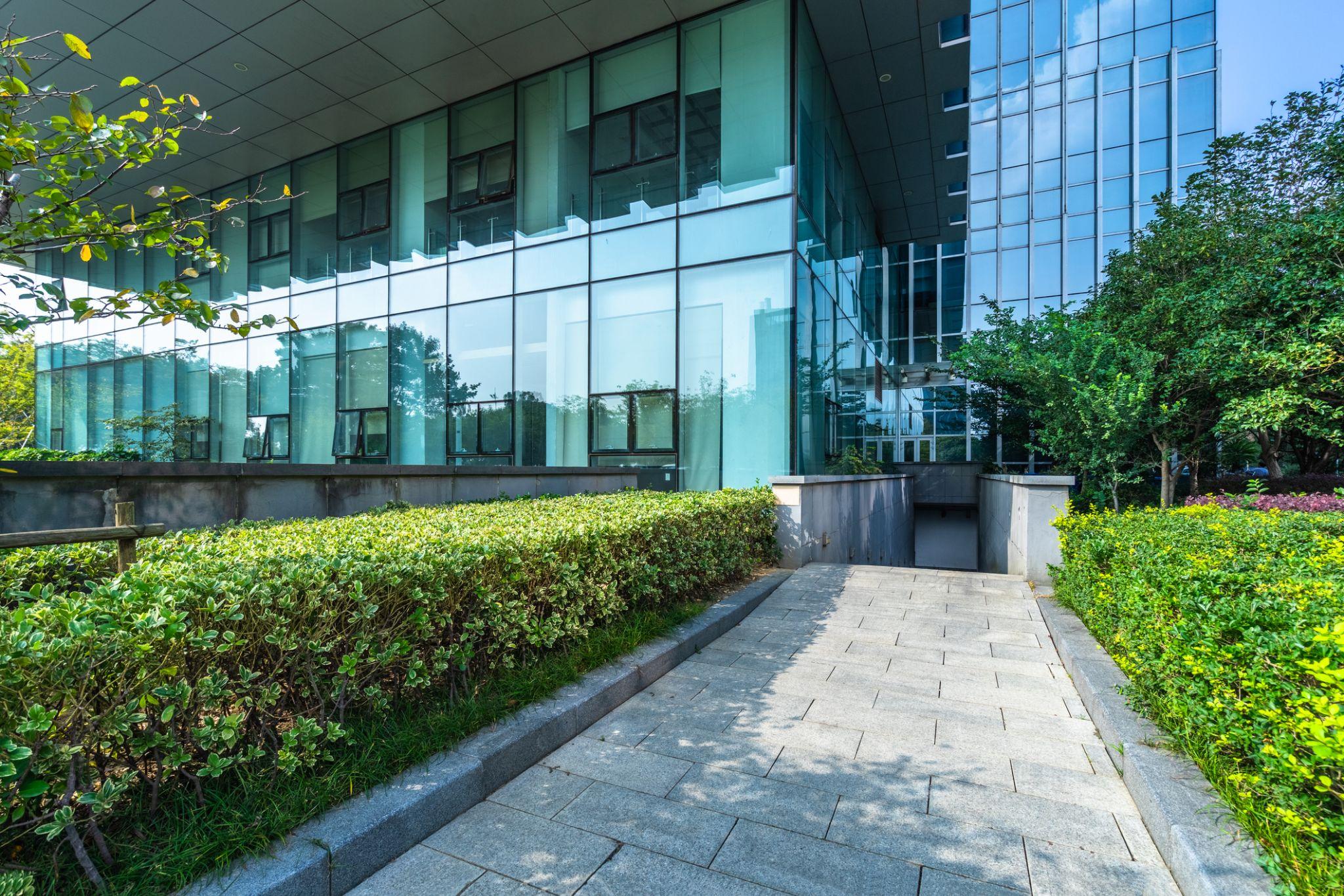 Modern office building in city